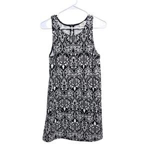Everly Dress Womens Size Small Black & White Floral  (859)